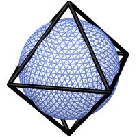 Projection of the sphere onto an octahedron